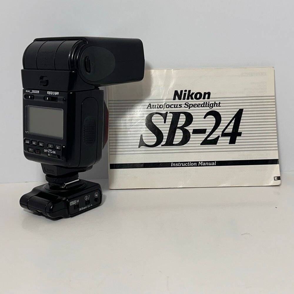 Nikon SB-24 Speedlight Electronic Flash With Instructions